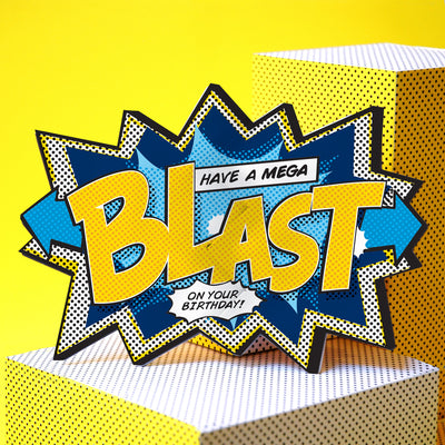 'Blast' Comic Cracker Card